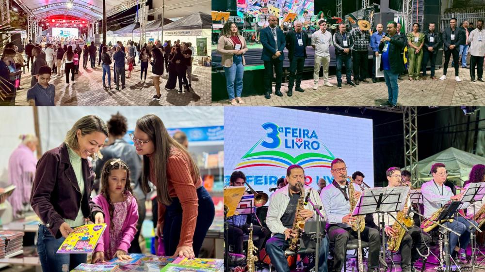 3ª edição da Feira do Livro reúne grande público e movimenta a Praça Santo Antônio em Cidade Ocidental